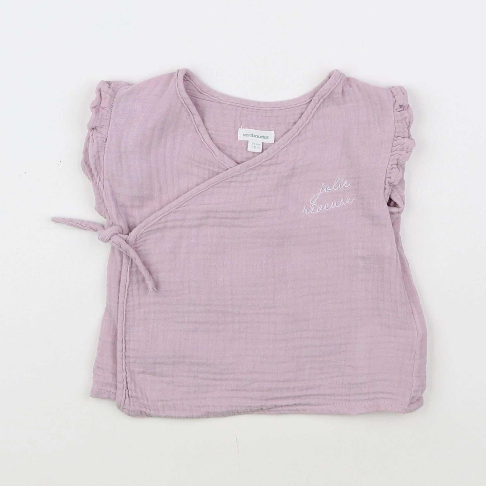 Vertbaudet - blouse violet - 12 mois